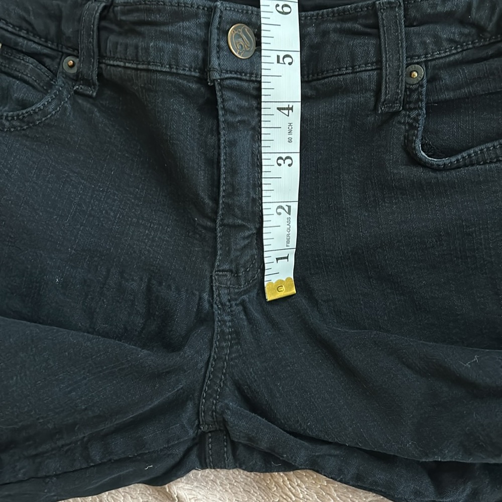 SECOND brand yoga jeans denim stretch black, light wear, size 27 - Picture 15 of 16